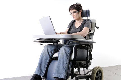 multiple sclerosis patient in wheelchair