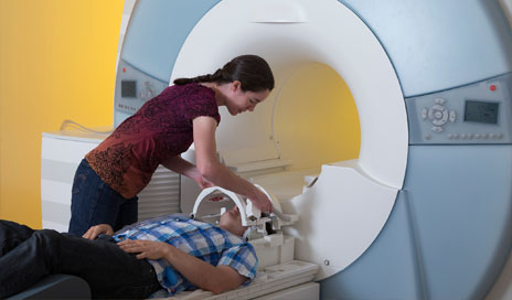 MRI lab at Brigham Young University used in study to compare brain activity for high-calorie foods vs. low-calorie foods. Image by Mark A. Philbrick.